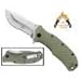 Off-Grid Knives - OG-220S - Rapid Fire Camping & Hunting Folding EDC Knife, Cryo Japanese AUS8 Combo Blade with Tough & Grippy Fiberglass Reinforced Nylon (FRN) Handle & All-Position Mounting Clip