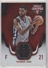 Tim Duncan #/199 (Basketball Card) 2015-16 Panini Totally Certified - Totally Certified Materials - Red #TCM-TD