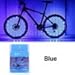 DAWAY Led Bike Tire Lights - A01 Fun Bicycle Spoke & Frame Safety String Lights (1 Tire, Blue), Light Up Wheel for Teen, Children, Dad, Brother, Uncle, Best Wheelchair Accessory, 1 Year Warranty