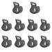 MagiDeal 10pcs Black Plastic Camping Awning Tent C Clips for 10mm-13mm Poles