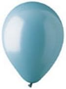 CTI Industries Solid Color Round Latex Balloon, Standard, Aqua