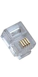 SMITON 100PACK RJ11 Connectors Telephone Modular