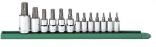 Click Here to See More Images 13 Pc Torx Press Fit Bit Socket Set-2pack