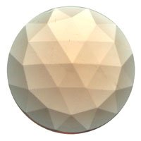 Stained Glass Jewels - 30mm Round Faceted - Peach