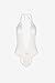 Sexinn Lace Babydoll Deep V Halter Lingerie Plus Size White