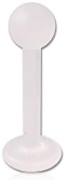 Labret Body Piercing Jewelry Bioflex Internal Labret With Push Fit Ball 18g 16g 14g