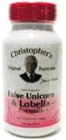 False Unicorn & Lobelia Formula 100 Caps - Christophers Original Formulas