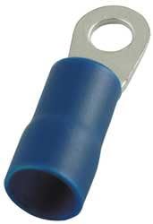 Power First 4FRD1 Terminal, Ring, 6AWG, 1/4Stud, PK20