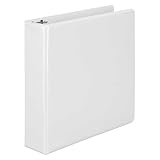 Wilson Jones 2 Inch 3 Ring Binder, Heavy Duty D-Ring View Binder, Extra Durable Hinge, White (W385-44W)