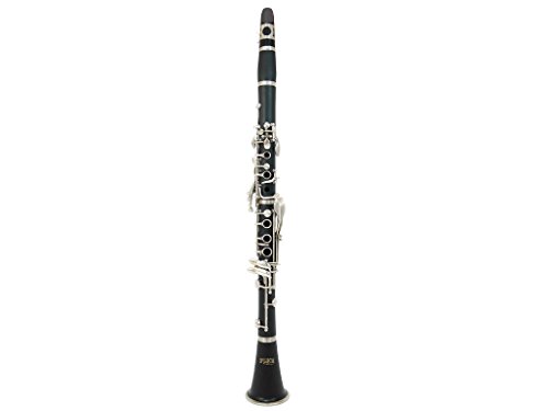 D'Luca 200NM 200 Series Ebonite 17 Keys Bb Clarinet with Double Barrel, Canvas Case, Cleaning Kit, Black - Thumbnail 2
