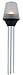 Attwood 5110-24-7 All-Round Frosted Globe Light, 2-Mile 360-Degrees Illumination, 9-Watt Wedge-Base Lamp, 24-Inch Pole