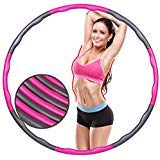 Fitness Exercise Hula Hoop 2 Pound Weighted Hula Hoop Perfect for Dancing Hot Fitness Workouts and Simply the Funnest Way to Lose Weight Easy to Use Exercise Hoop Fun Easy Way to Workout