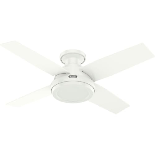 Hunter Dempsey 44 inch Indoor Low Profile Ceiling Fan and Remote Control