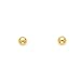 14k REAL Yellow Gold 5mm Ball Stud Earrings with Screw Backs