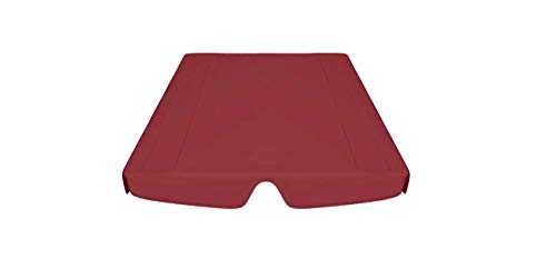 Ersatzdach für Gartenschaukel Weinrot 226x186 cm 270 g/m² Gartenbauten Pavillon-Rahmen Dächer für Pavillions – Bild 6
