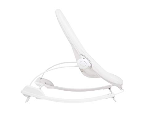 Bloom Coco Go 3-in-1 Baby Lounger/Bouncer/Rocker Beach House White Frame with Seat Pad in Organic Front/Baby Facing Cotton Canvas (Coconut White) - Thumbnail 4