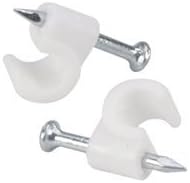 Cable Clip 100pcs/pk 5-7w, For Phone Round and Cat5e cables