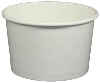 Yocup 4 oz. White Paper Ice Cream/Frozen Dessert Cup - 50 ct