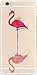 iPhone 6 Plus Case, DECO FAIRY® Protective Case Bumper[Scratch-Resistant] [Perfect Fit] Translucent Silicone Clear Case Gel Cover for Apple iPhone (double flamingo for iPhone 6 Plus)