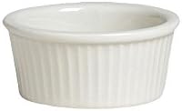 Steelite A400P601 Buffet Polar White 2 Oz. Fluted Ramekin - 12 / CS
