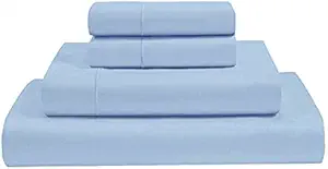 RV King Sheets 72 X 80-Rv Short King Sheets 72 X 80-Giza Egyptian Cotton-RV King Sheets for Camper -RVSheets,100% Giza Cotton Sheets 10-15”Deep( Sky Blue )