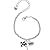 Checkered Race Flag Happy Birthday Heart Charm Bracelet