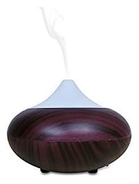 VELSENX Cool Mist Air Humidifier - 7 Color LED Lights Changing, 140ml Essential Oil Diffuser Portable Aromatherapy, Waterless Auto Shut-off for Home Office Bedroom Room, Purple