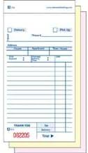Delivery Form - No Carbon. 3Part, White, 14 Line, 50 Sets Per Book -- 2500 Per Case.