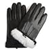 Sandory Men's Luxurious Genuine Leather with Rabbit-Fur Lined Gloves