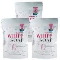 Snail White Whipp Soap premium formula for clear skin acne, freckles, dark spots and 100 g.(3 pcs.)by Bangkok premium.