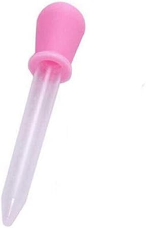 Hj ベビー おくすりスポイト 薬 スポイト 液体ドロッパー 目盛り付き ピンク 薬飲み 好評 赤ちゃん 5本セット