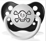 Personalized Pacifier - Skull - Black