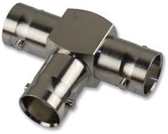 Amphenol 112455 BNC Tee Adapter, Jk-Jk-Jk, 50 Ohm Impedance, 4Hz Max Frequency