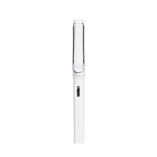 Yeefant Luxury Fountain Pen, 7 Colors Modern Classic Limited Edition Plastic Rod Extra Fine Nib 0.38mm Students Practicing Word,Executive Fountain Pens Set,Business Gift Pen,Calligraphy,White