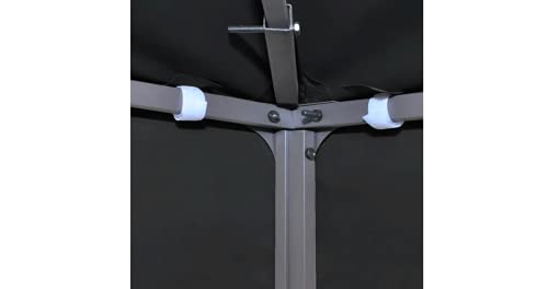 Pavillondach Gartenbauten Pavillon-Rahmen Dächer für Pavillions stabil wasserbeständig 310 g/m² 3x3 m Grau – Bild 3