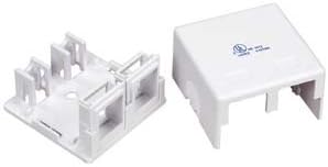 2 Port RJ45 Surface Mount Box White (Box only)