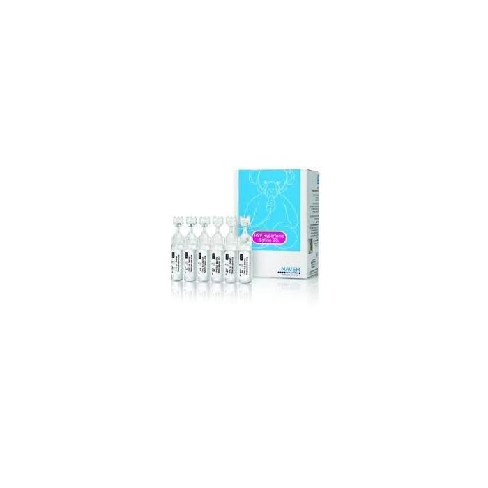 RSV Hypertonic Saline Solution 3% - Nebulizer Diluent for inhalators and Nasal Hygiene Devices Helps Clear Congestion…