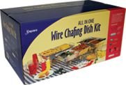 Kingsmen Chafing Dish Kit - 23" x 13.4" x 18.25" | Silver | Pack of 24