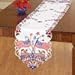 Collections Etc Embroidered Americana Flag Table Linens, Square