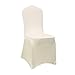 Ivory Stretch Spandex Chair Covers Wedding Universal - 100 Pcs Banquet Wedding Party Dining Decoration Scuba Elastic Chair Covers (Ivory, 100)