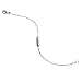 Stainless Steel Adjustable Necklace Chain Extender with Lobster Clasp, 1 Extender