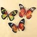 Collections Etc Butterfly Wall Art 3D Metal Décor Set - 3pc. Set