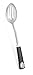 Internet’s Best Stainless Steel Slotted Serving Spoon with Rubber Grip | Solid Cooking Buffet Spoon | Kitchen Utensil