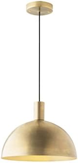 0 All-Copper Pendant Lamp/Study Brass Pendant Creative Bar Counter Restaurant Semi-Circular Chandelier