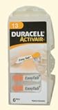 Duracell Activair Size 13 Hearing Aid Batteries (30 Batteries)
