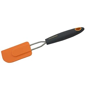 Fackelmann Zachte keukenspatel, siliconen tong met ergonomische en antislip handgreep van roestvrij staal en…