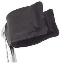 Thomas Fetterman Leather Crutch Cuff Covers, 3-1/2 x 12 Inches, Black, Pair