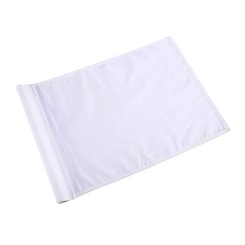 KONDAY Golf Flag,Green Golf Flags,Solid and Nylon Training Putting Green Flag,Indoor Outdoor Backyard Garden Portable Golf Target Flags,19.7inch13.4inch (White) - Thumbnail 7