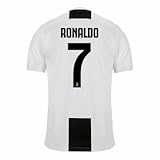 JD JERSEYS Juventus Ronaldo # 7 Soccer Jersey 2018 2019 Home Men's Jersey (Large)