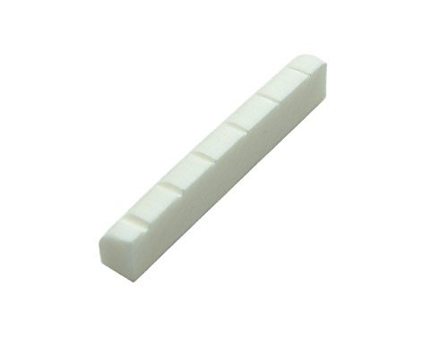 KAISH 43x6x9 Cattle Bone Guitar Nut Real Pure Bone Nut for Acoustic or LP Guitars